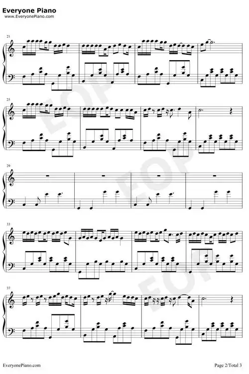 走马 钢琴谱_陈粒