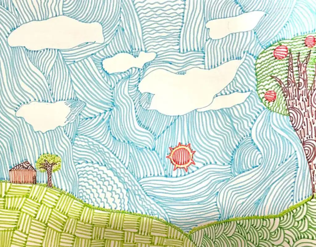 苏少版小学美术五年级下 《线条的魅力》非常细致的花样线条91