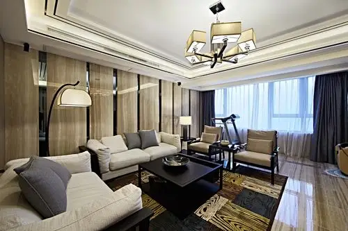 新中式三居装修吊顶设计
