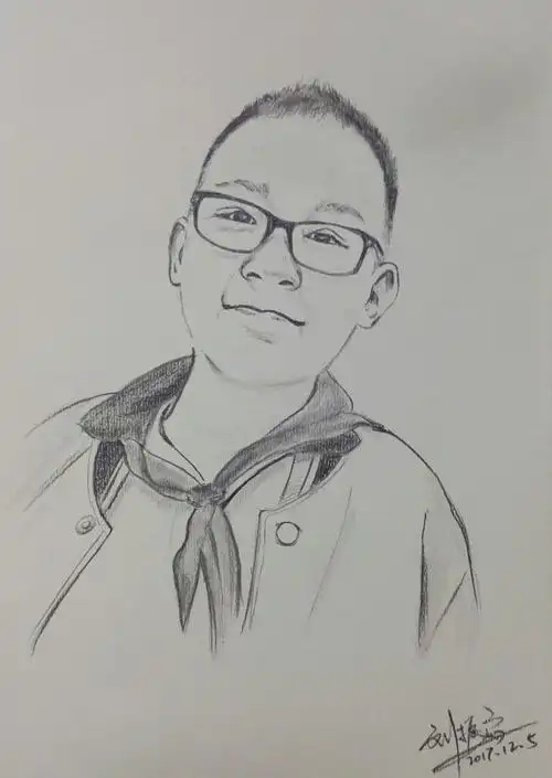 给小朋友的肖像画