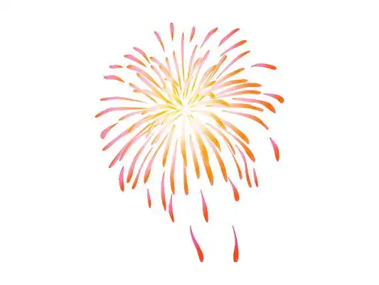 红色喜庆庆祝活动鞭炮烟花烟花 礼花 节日 爆竹新年春节可爱卡通小孩