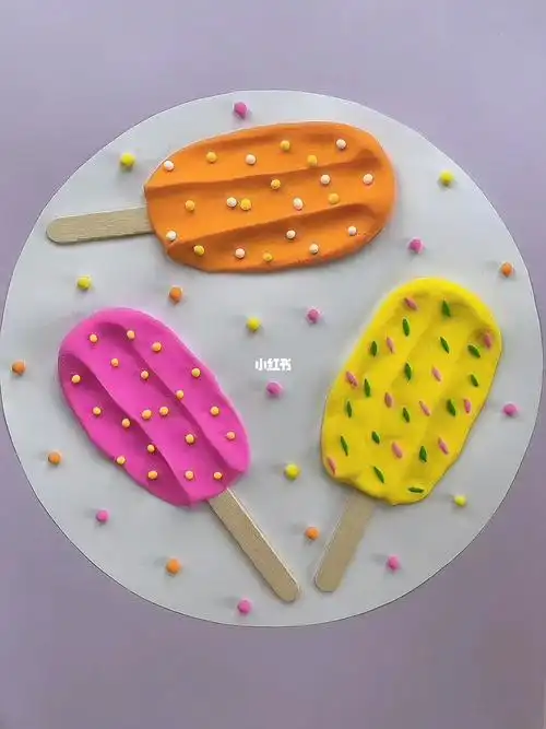 亲子手工  #粘土  #雪糕  #粘土手工  #粘土教程  #超轻粘土手工