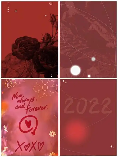 7278血红玛丽暗红主题自制小卡背景图分享