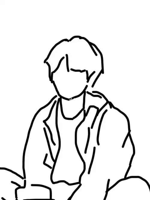 黄明昊简笔锁屏壁纸