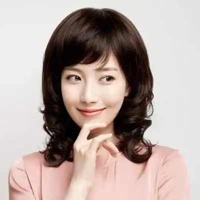 假发女妈妈款中长卷发中老年女士l假发大波浪头套中长发长发自然