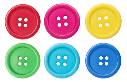 彩色的纽扣 纽扣 服饰