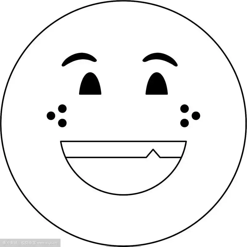 聊天表情符号,黑白的表情符号