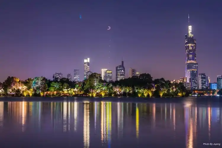南京玄武湖日落及夜景2020-10-23 - 美篇