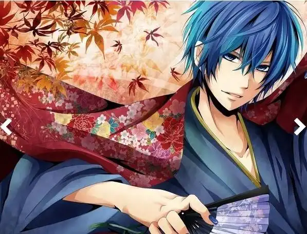 跪求动漫中蓝发蓝眼跟黑子哲也长的像但一边头发夹起来的动漫男