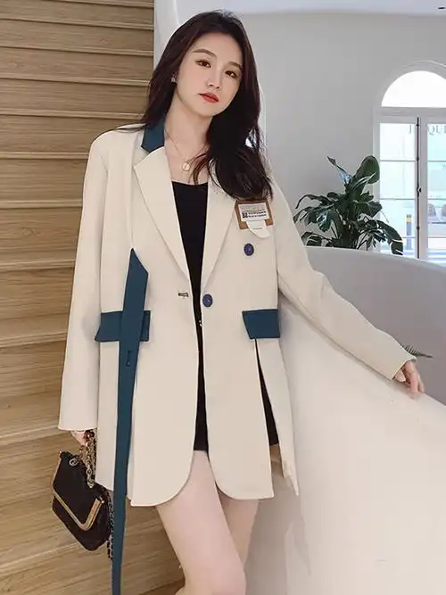 爆款炸街网红小西装女2022年春季新款今年流行设计感休闲西装外套