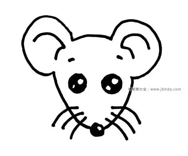 可爱的小老鼠简笔画