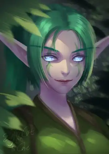 魔兽世界暗夜精灵小姐姐头像一枚送给我的好姬友副会长