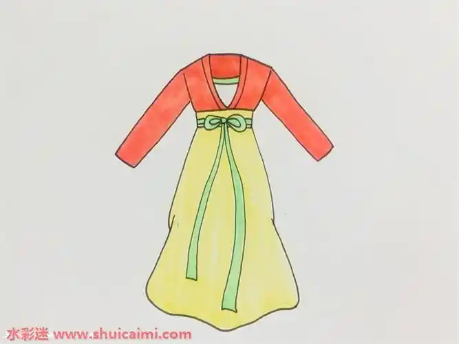 古装裙子怎么画 古装裙子简笔画画法
