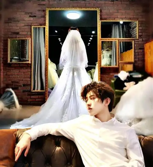 cr:贰月初见蔡徐坤精修(婚纱店) - 堆糖,美图壁纸兴趣社区