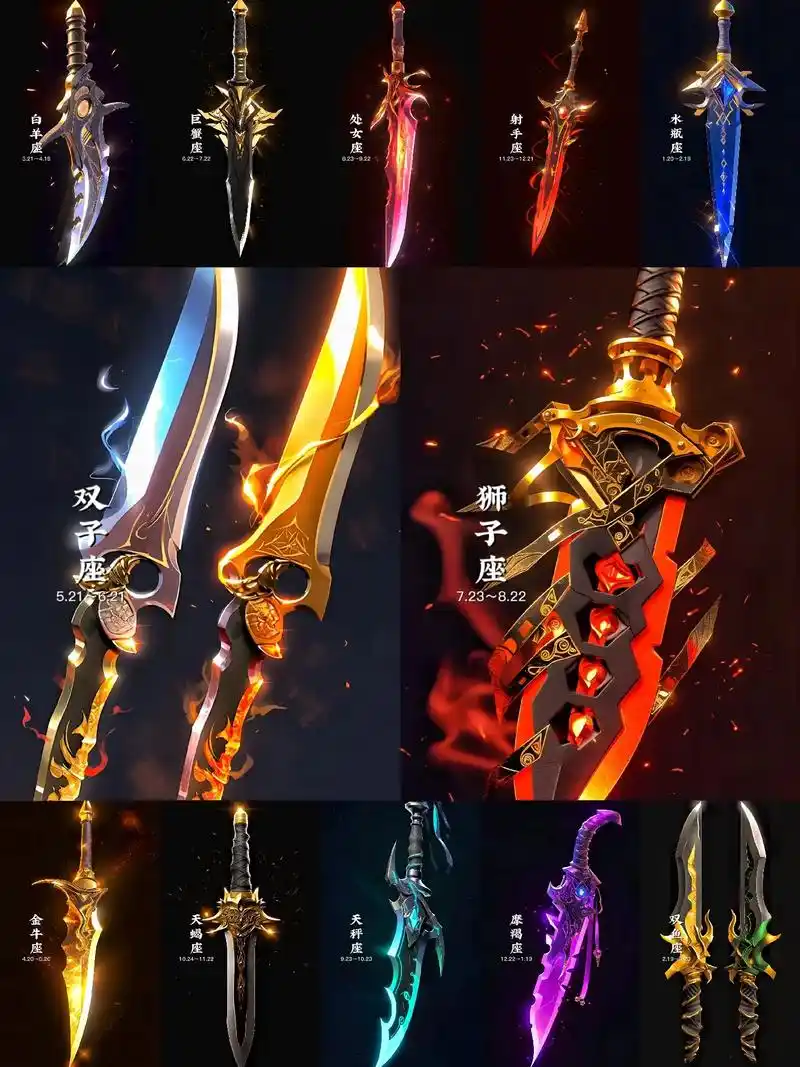 十二星座 #二次元 #匕首 #武器 - 抖音