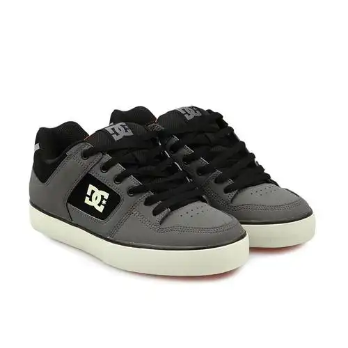 dc shoes 新款 男士夜光系列系带滑板鞋 301024dc kgo 灰色 9