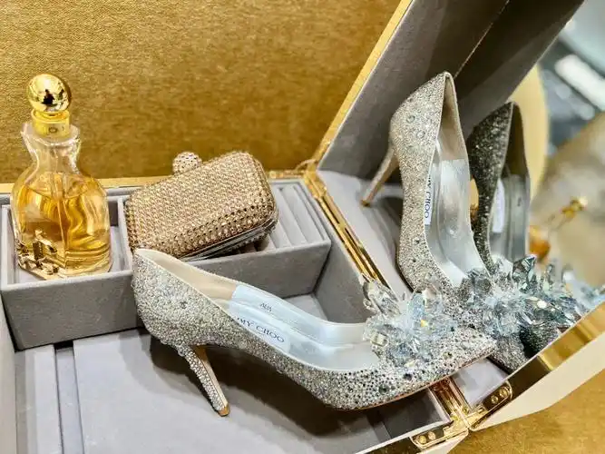 婚鞋jimmychoo水晶鞋