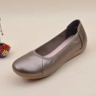 catasdate春夏女士船鞋瓢鞋软底蛋卷鞋女舒适工作鞋牛筋底妈妈鞋平底