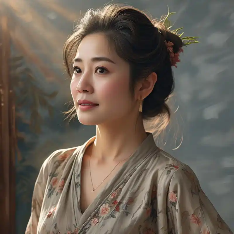 淡雅气质,四十岁女人的头像99 岁月从不败美人,年龄只是数字,时光