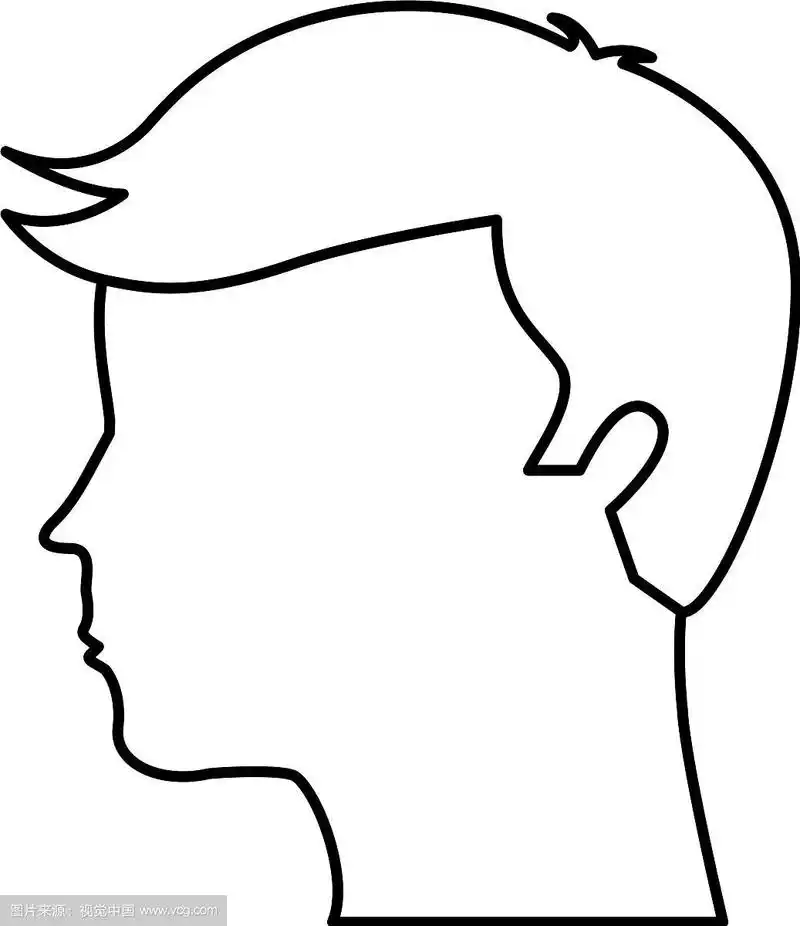 人的侧面孤立图标