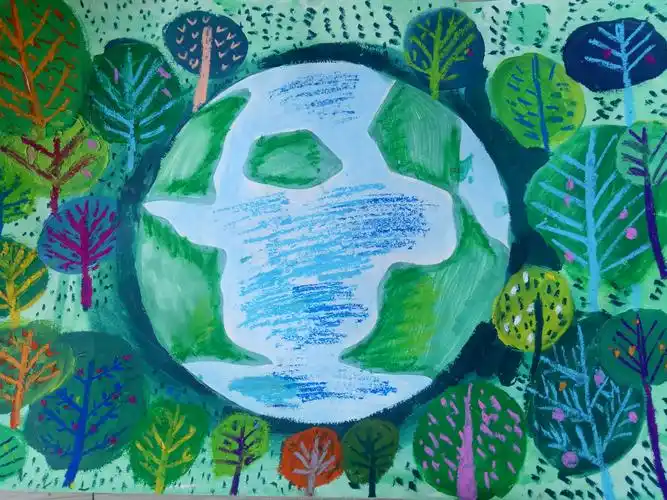 青岛市第52个"世界地球日"绘画大赛获奖作品选登(四)