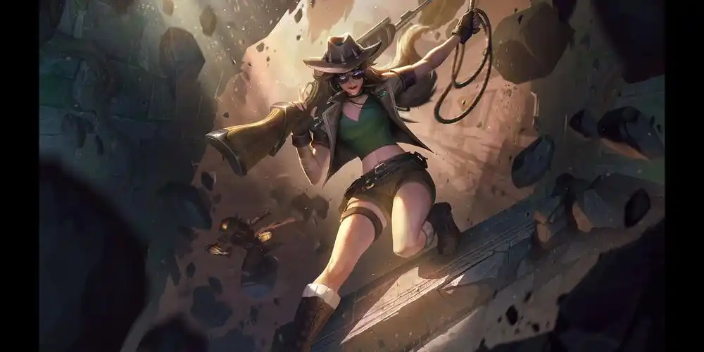 【英雄联盟】原画欣赏-古墓丽影 凯特琳