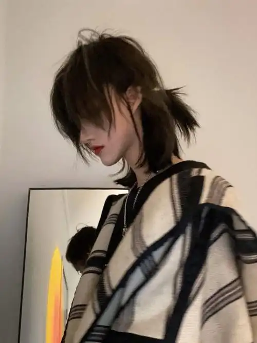 武士头假发男日系帅气cos宫本武藏短直发可扎发型设计超a整顶发套