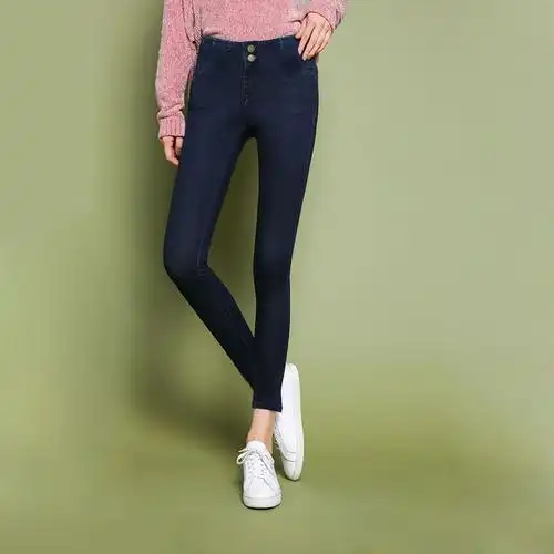 淘宝时尚修身显瘦微弹女生铅笔长裤