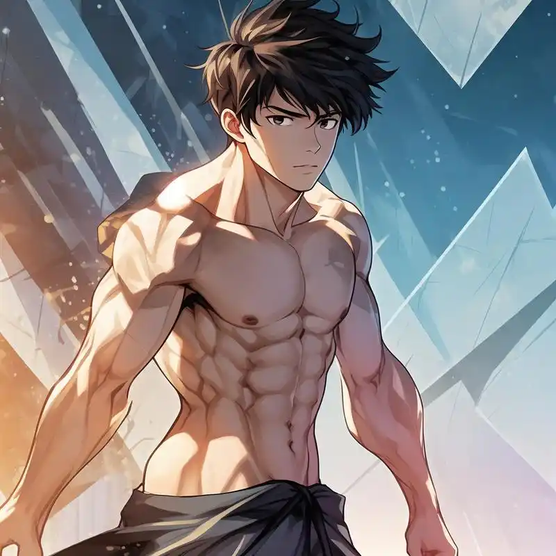 漫画风男生头像,秀出腹肌! 想要换个酷炫的头像吗?