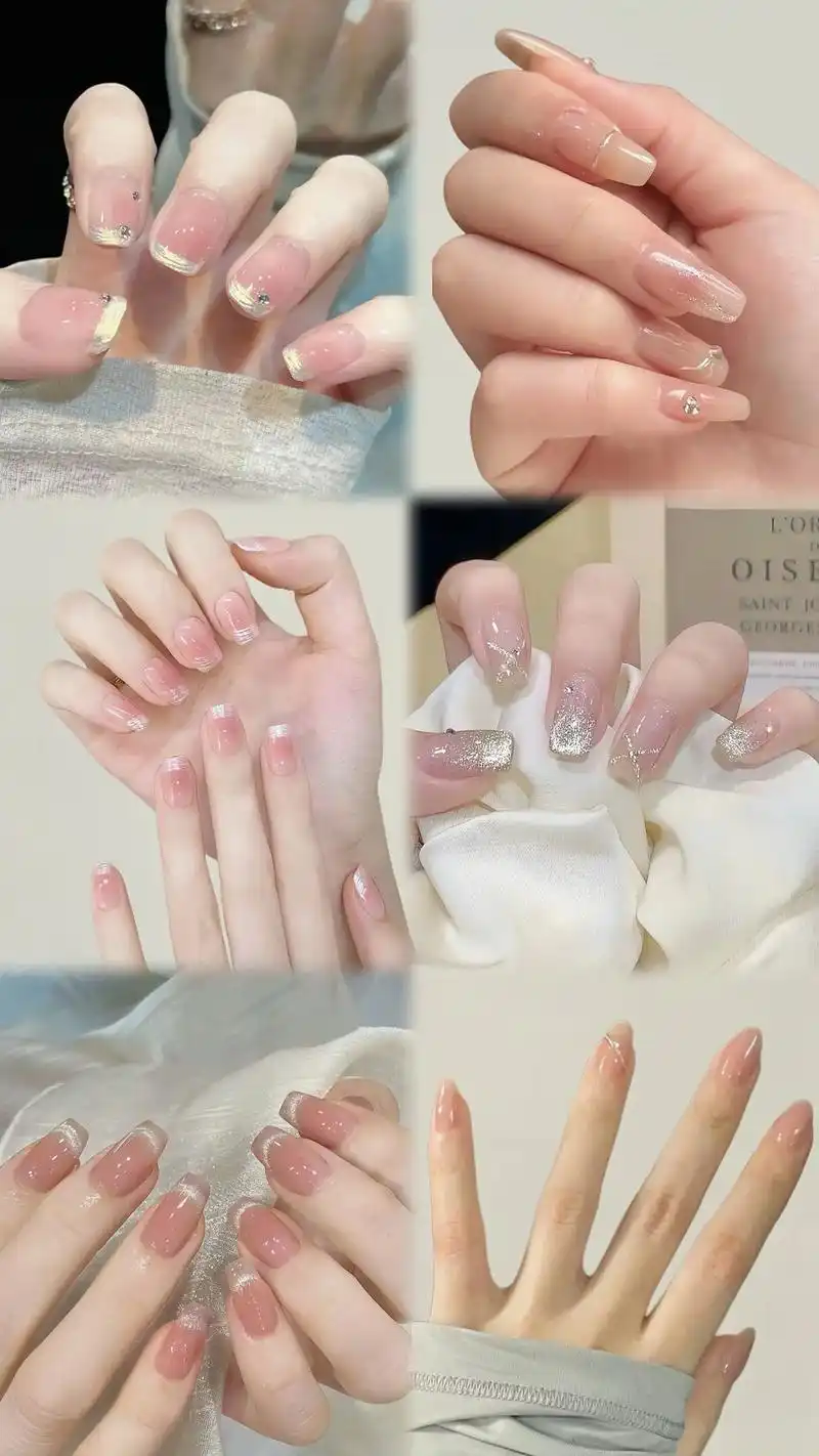 一眼万年的那种美甲,看上普通但做出来很惊艳的款式,简单不简约 - 抖