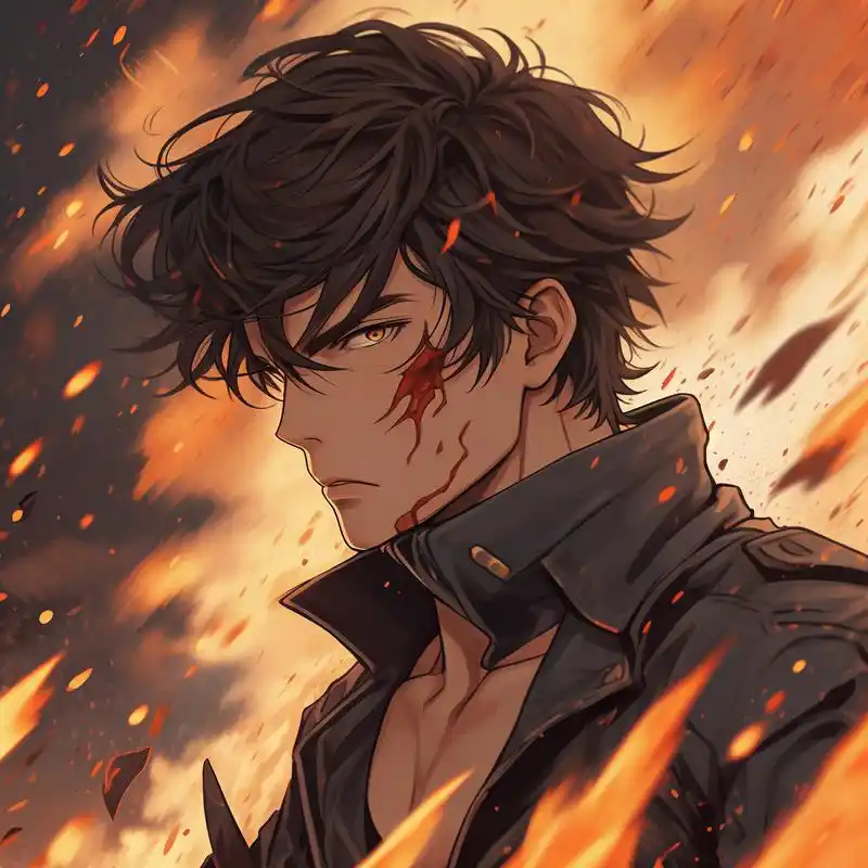 😎动漫冷酷霸气男头像💥 老铁们,这是一组超酷的动漫男头像,每个