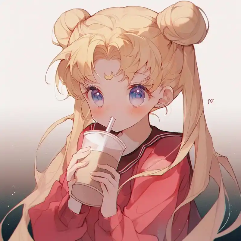 复古旧漫丨喝奶茶的月野兔82丨女生头像