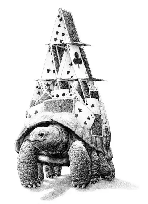 不知道如何形容的铅笔画 就诞生于他怪诞的想法 可以说十分有创意了