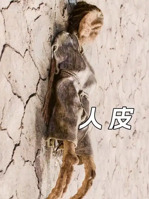 天气炎热,女人被晒成了一张皮