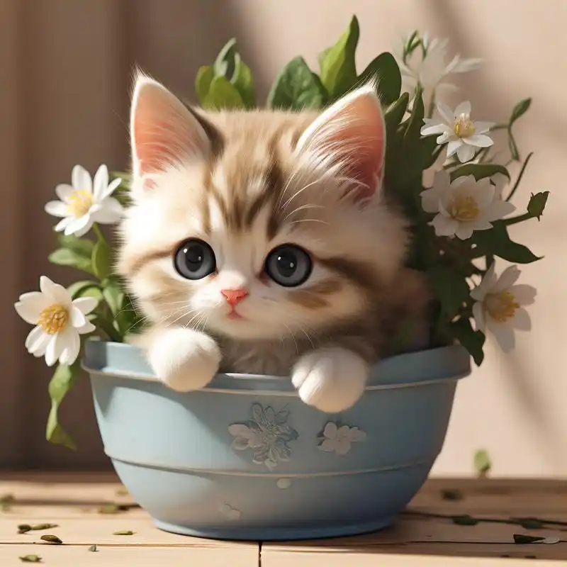 喵~ 来看看这些超级呆萌可爱的小猫头像吧!