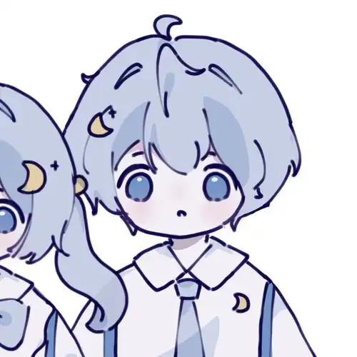 微信蓝色系情头一左一右高清图片,情侣头像图片