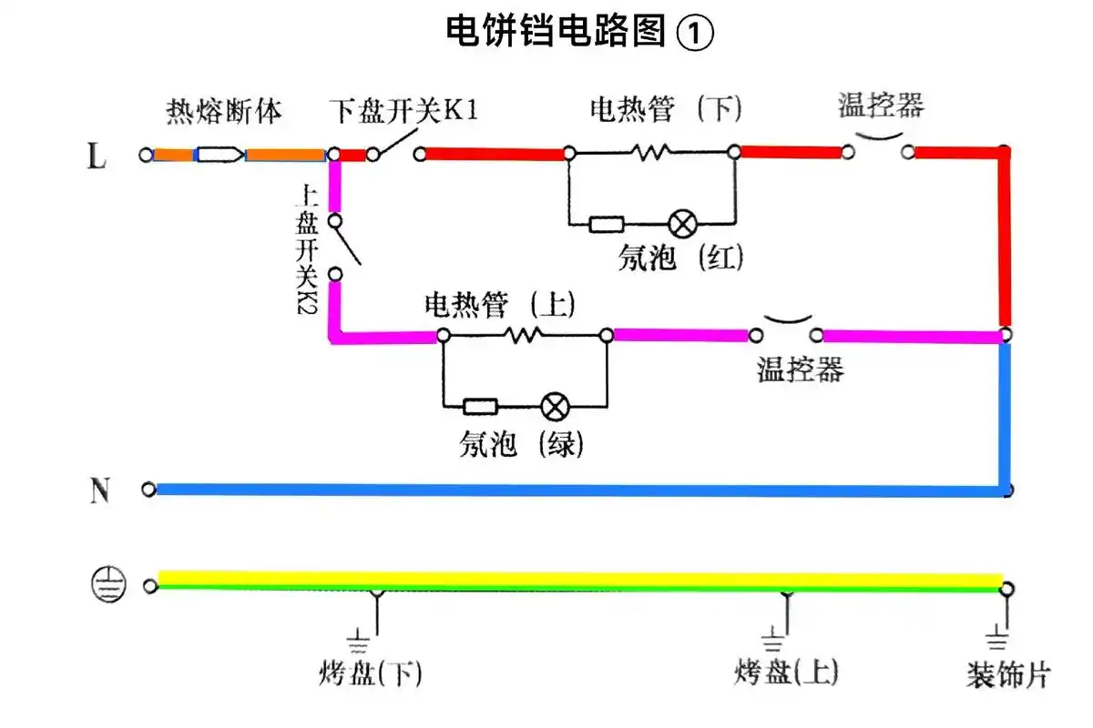 电饼铛#电路图 - 抖音