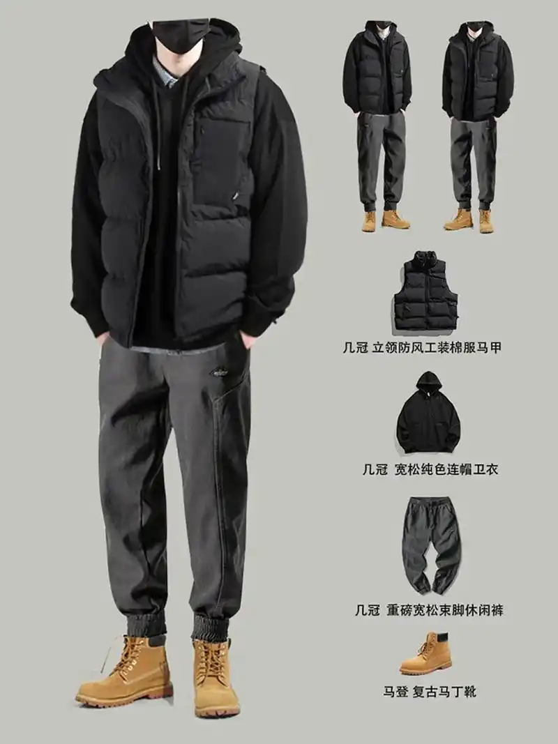 男生冬季羽绒服搭配合集.模特身高/体重:176cm/66kg - 抖音
