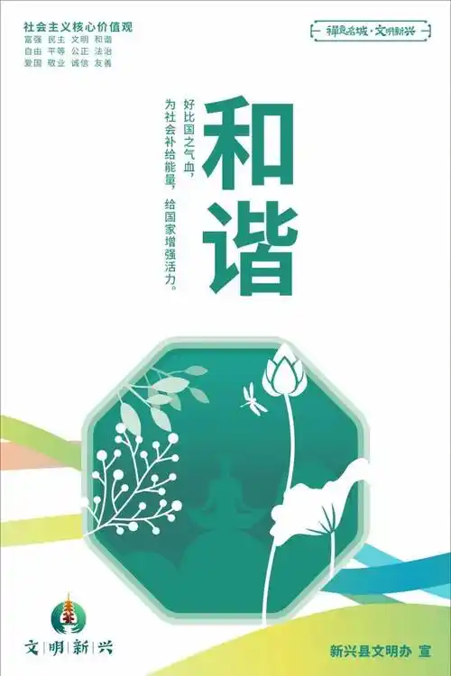 【文明新兴公益广告】海报:社会主义核心价值观_城市_全国_服务