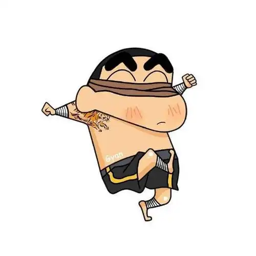 蜡笔小新英雄联盟盲僧版~画via.@雪碧加梅子