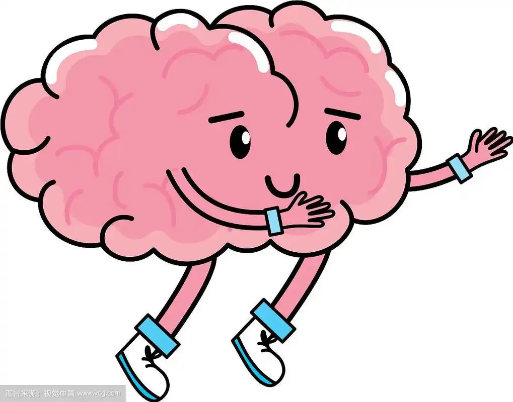 卡通可爱的大脑