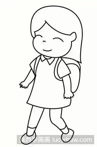简笔画教程教你画小女孩
