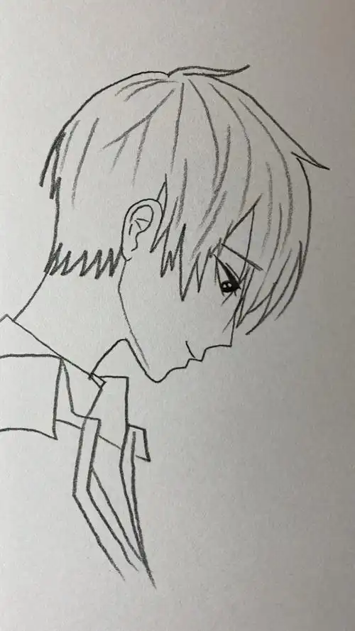 简笔画#画帅气的少年