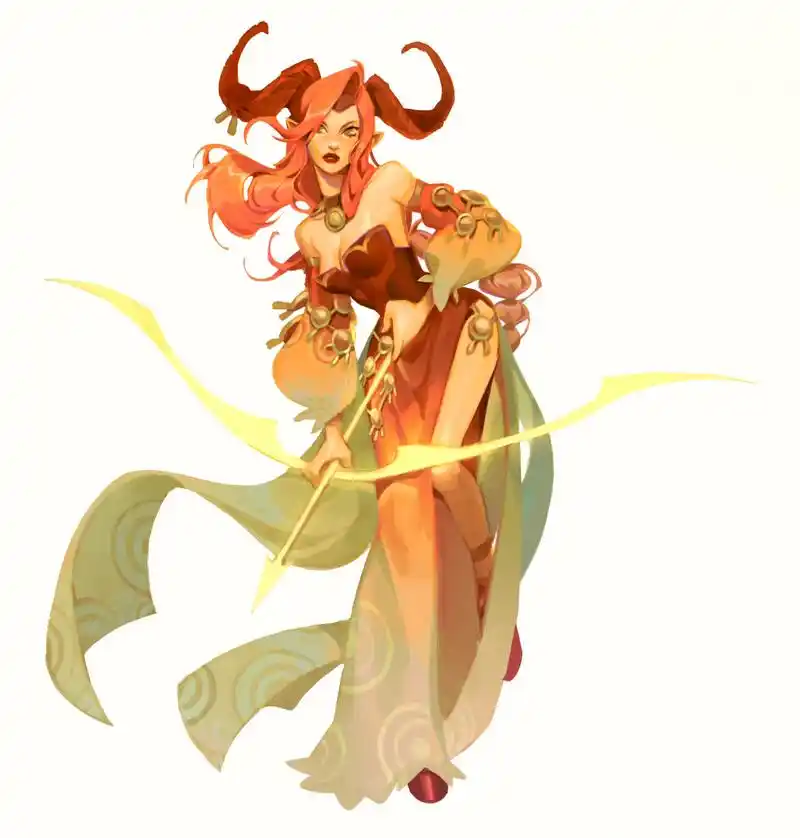 画师camille peyrebere动漫人物设计作品欣赏,结合了多种元素描绘了