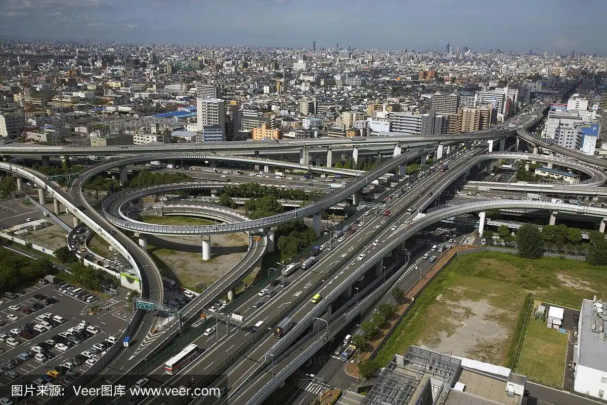 阪神高速公路,东大阪,交通堵塞,大阪府,水平画幅