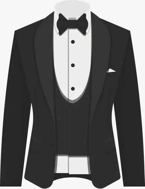 衣服卡通黑色西服素材图免费下载_高清png图片-90设计网