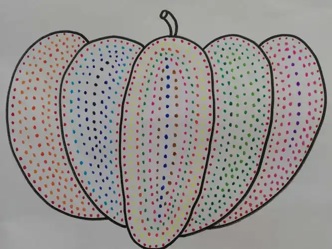 实小幼儿园大二班《奇妙的圆点画》