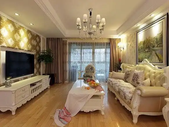 201909101128456876 - 欧式田园风格装修效果图 奢华中透露出一份恬静