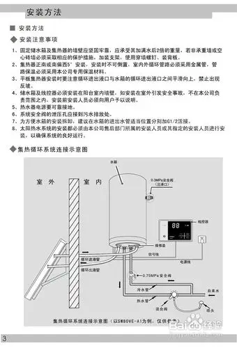 海尔sw100vw-a2太阳热水器使用说明书