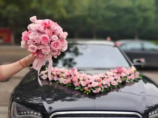 婚礼近期花车图片